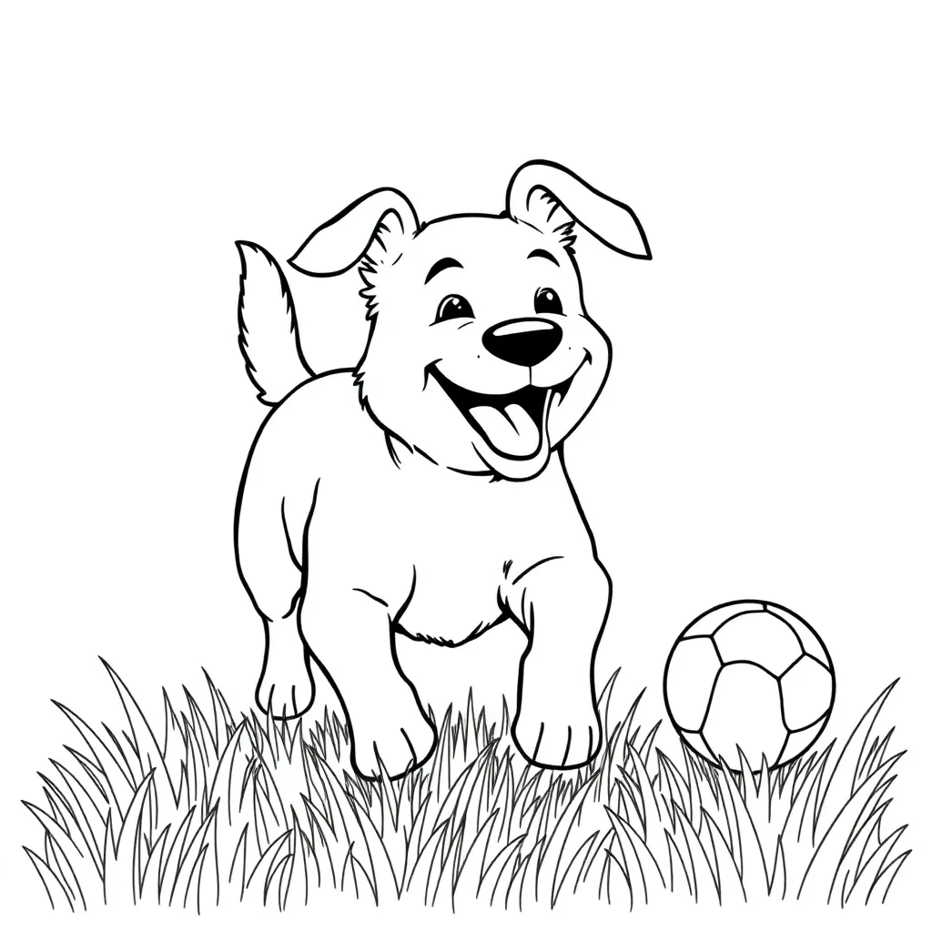 Dog coloring page