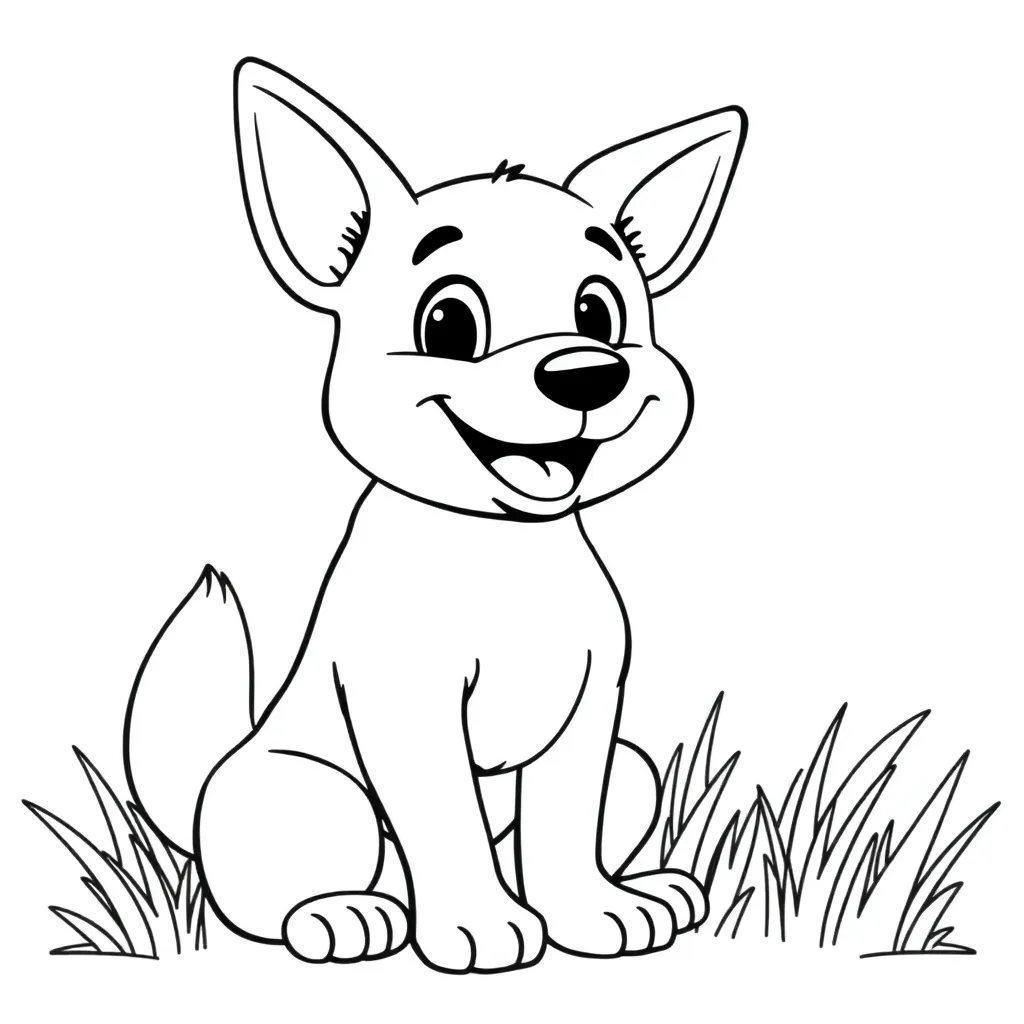 Dog coloring page