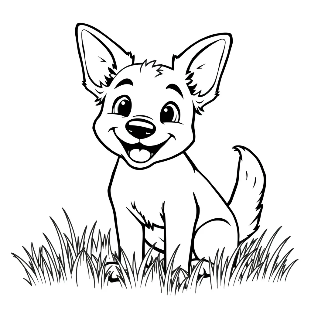 Dog coloring page
