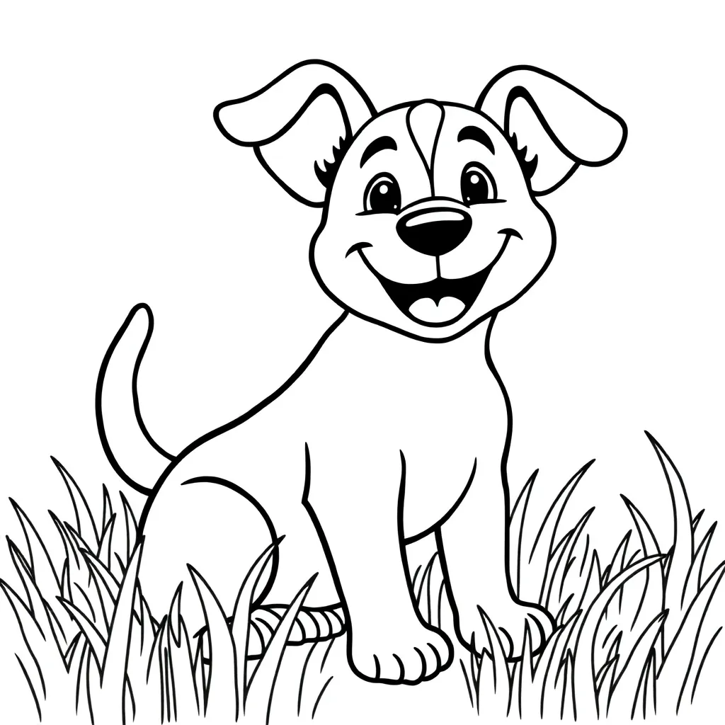 Dog coloring page