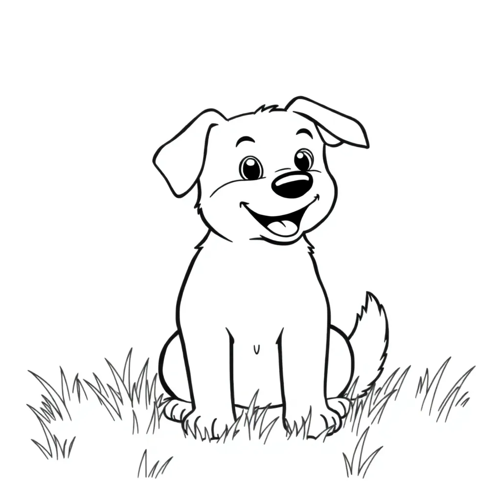Dog coloring page