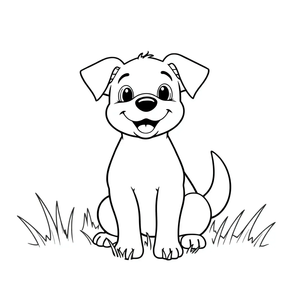 Dog coloring page