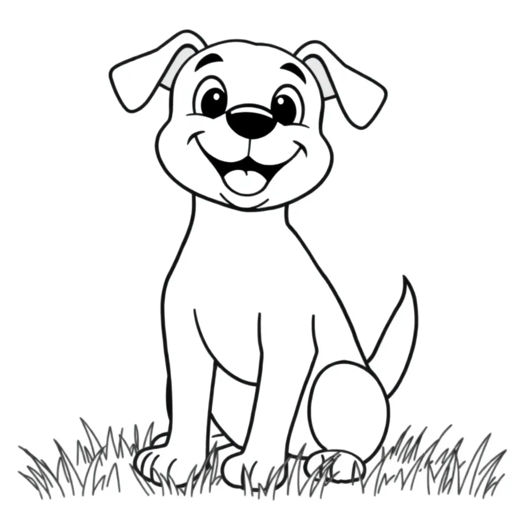 Dog coloring page