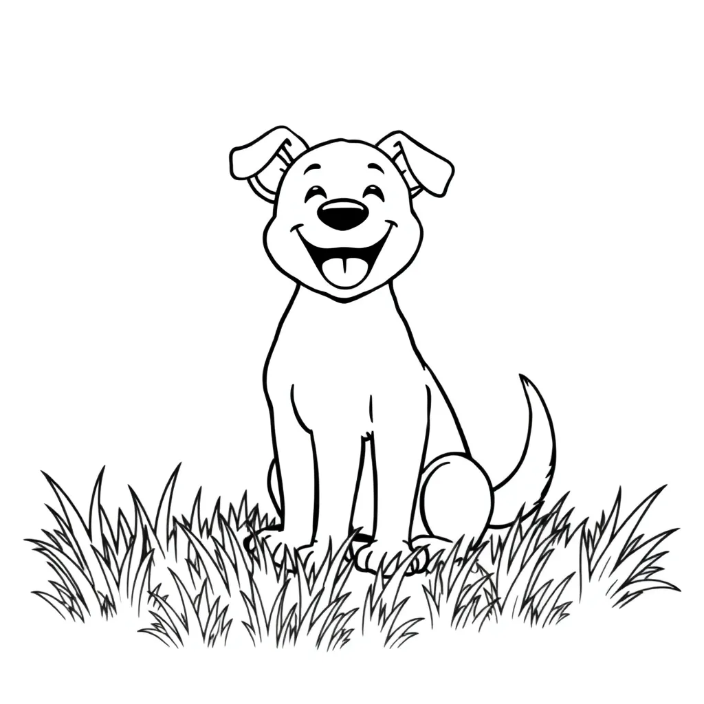 Dog coloring page