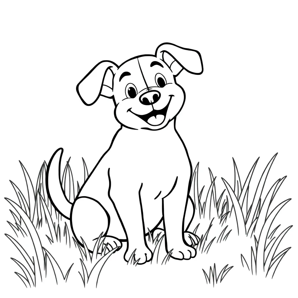 Dog coloring page