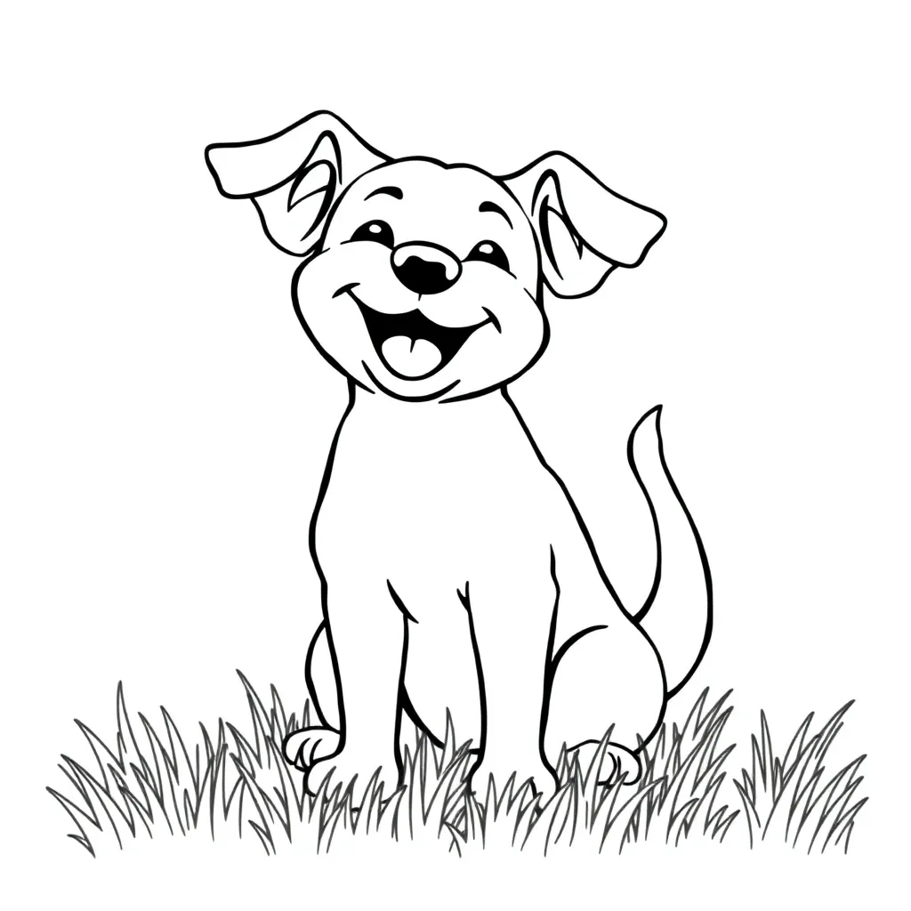 Dog coloring page