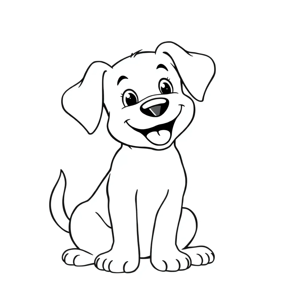 Dog coloring page