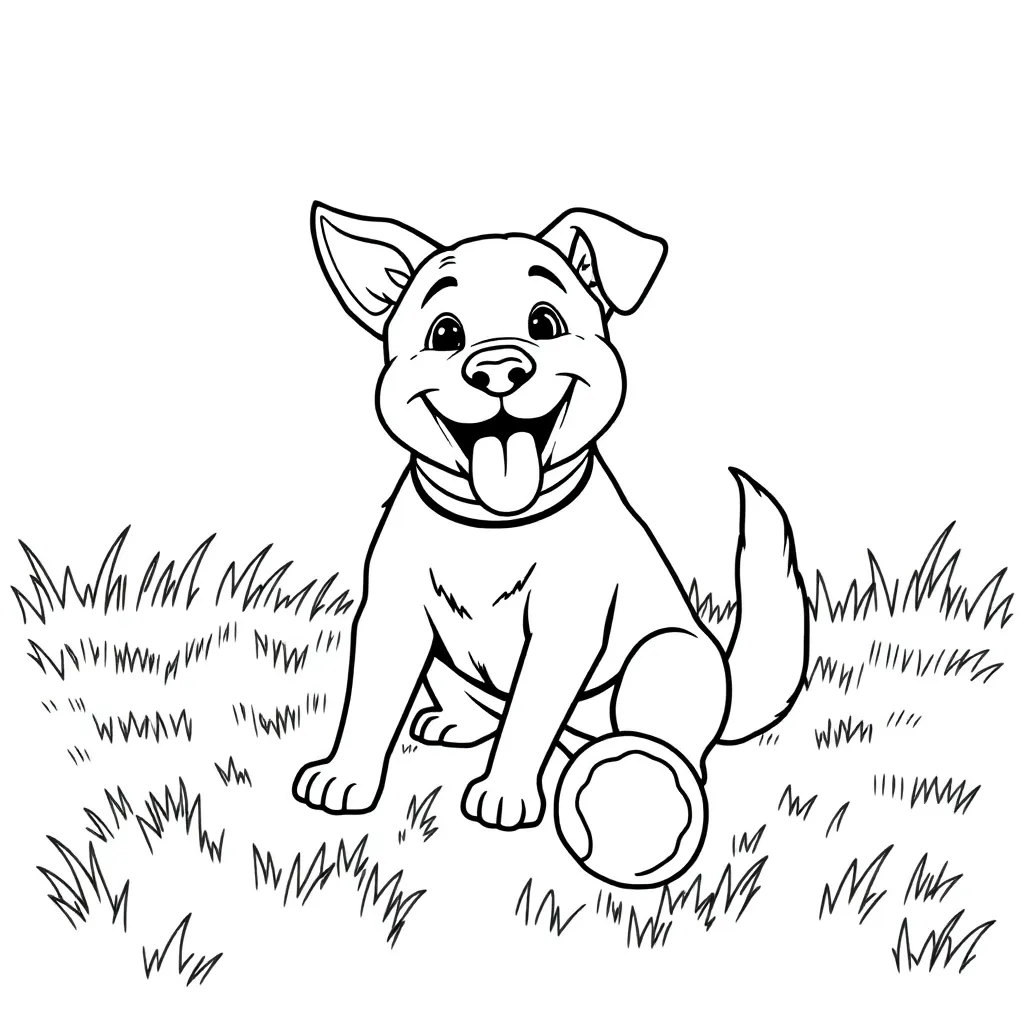 Dog coloring page