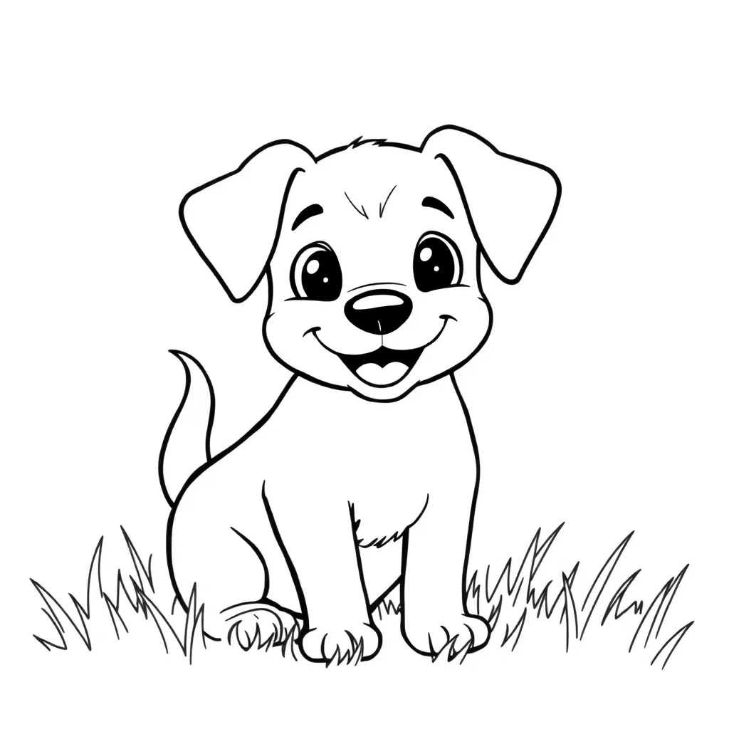 Dog coloring page