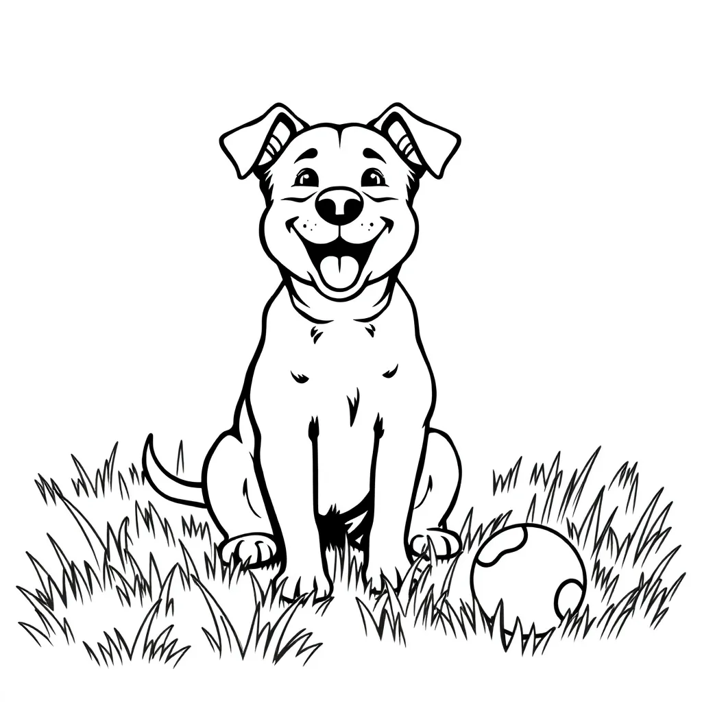 Dog coloring page