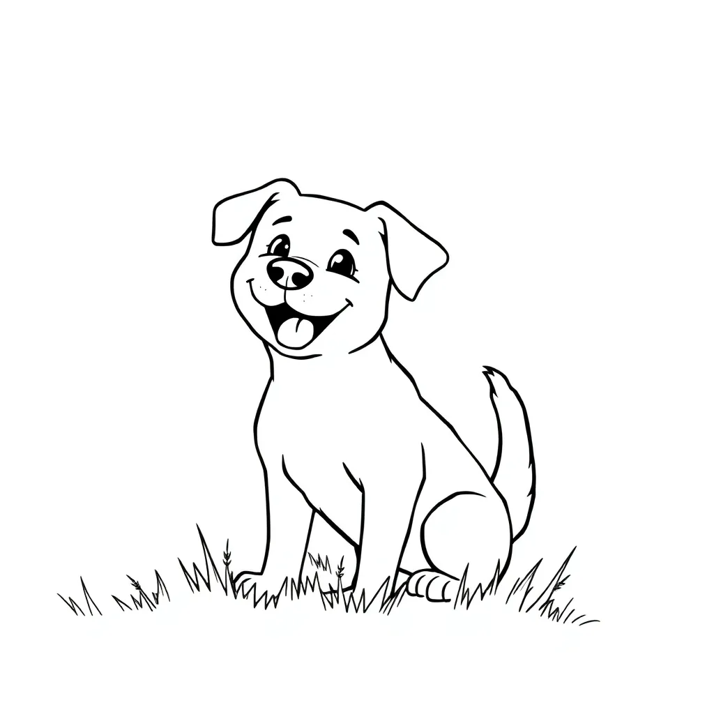 Dog coloring page