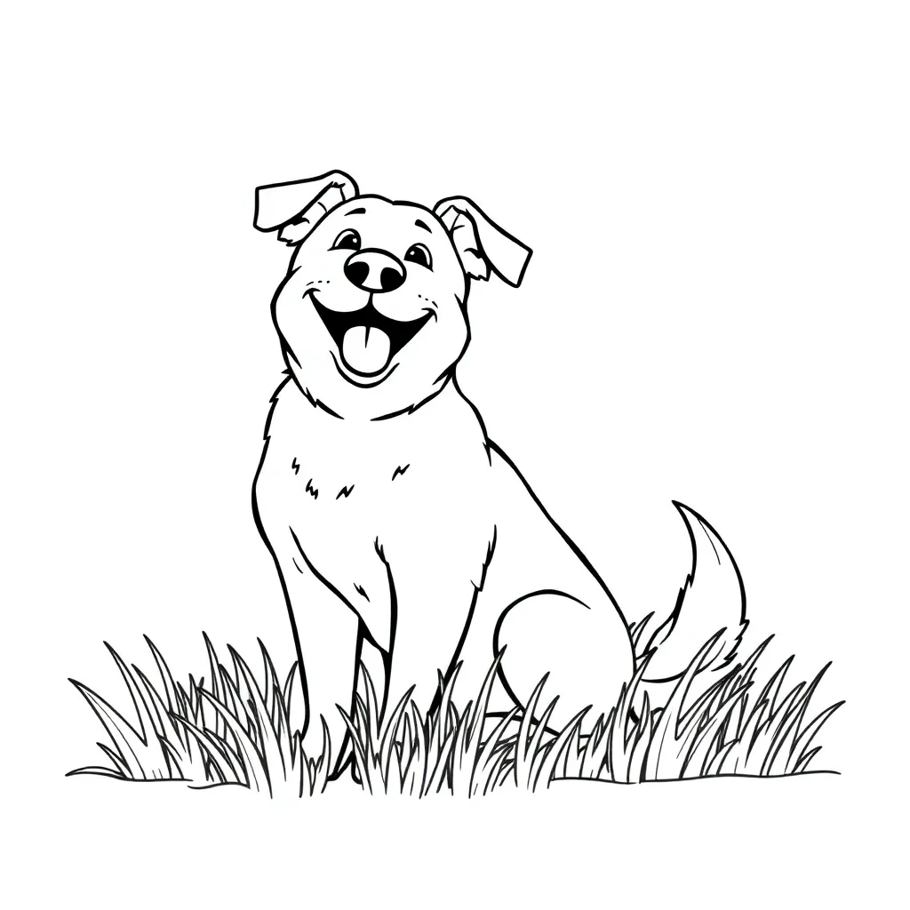 Dog coloring page