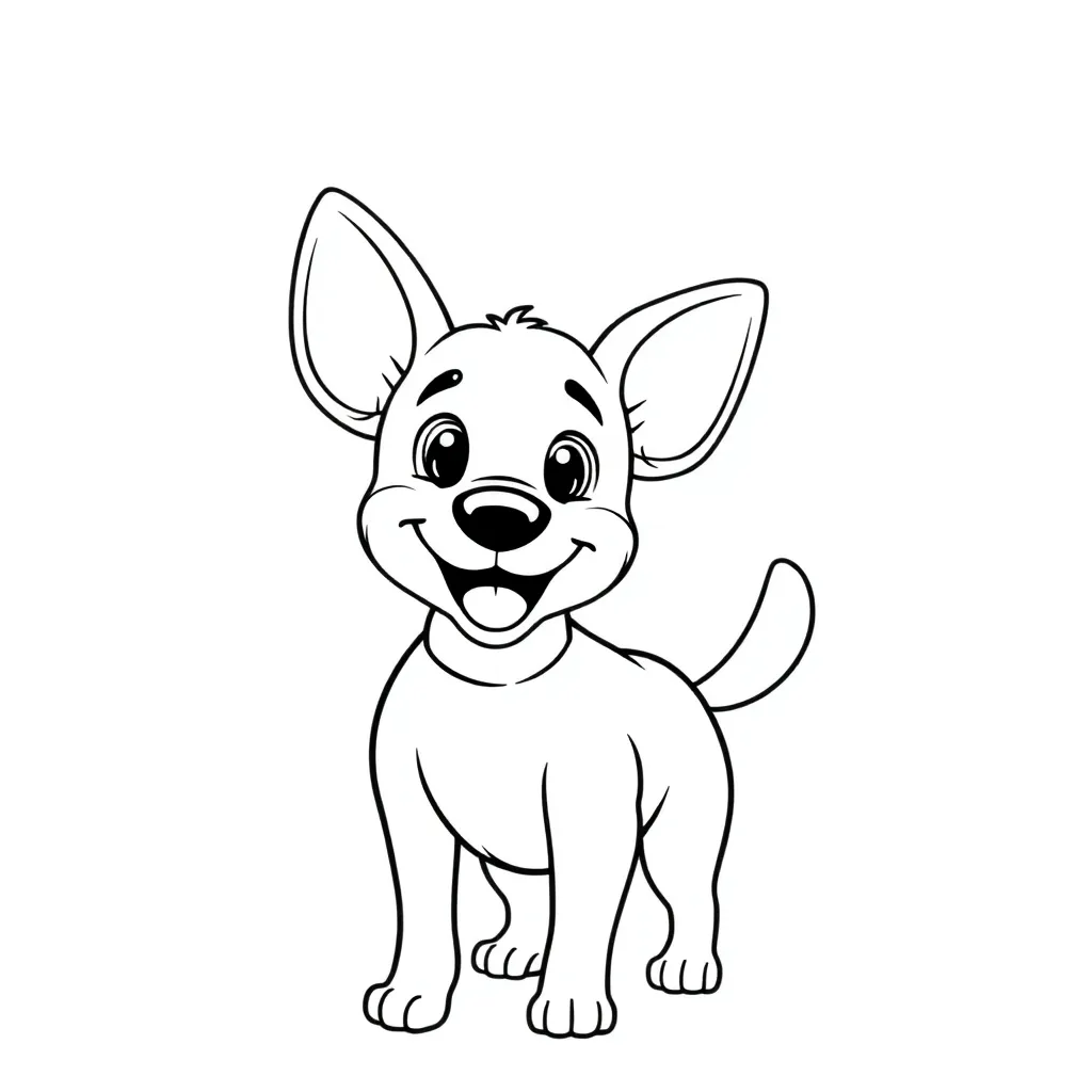 Dog coloring page