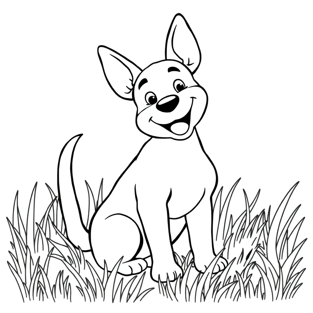 Dog coloring page
