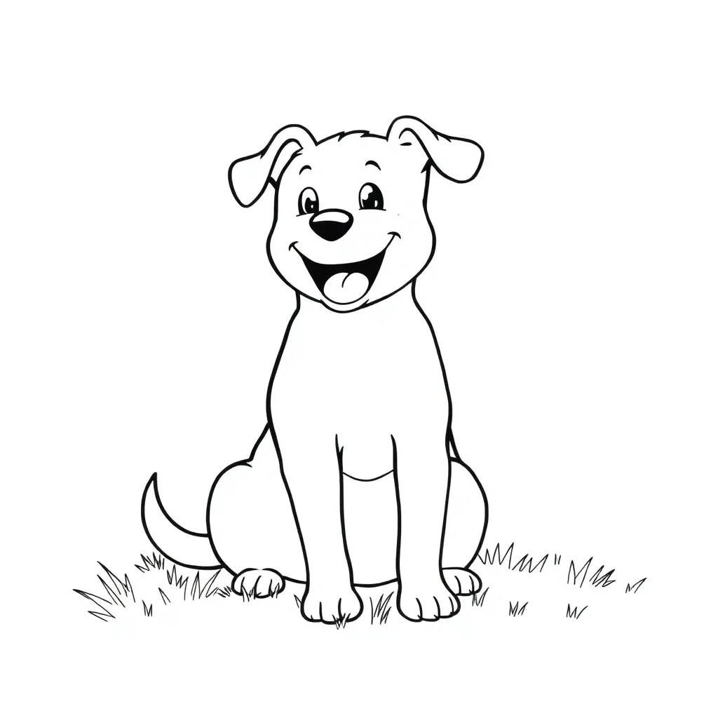 Dog coloring page