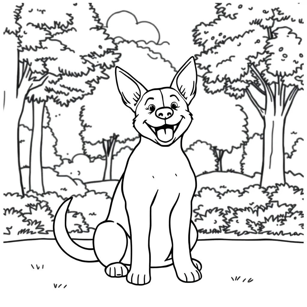 Dog coloring page