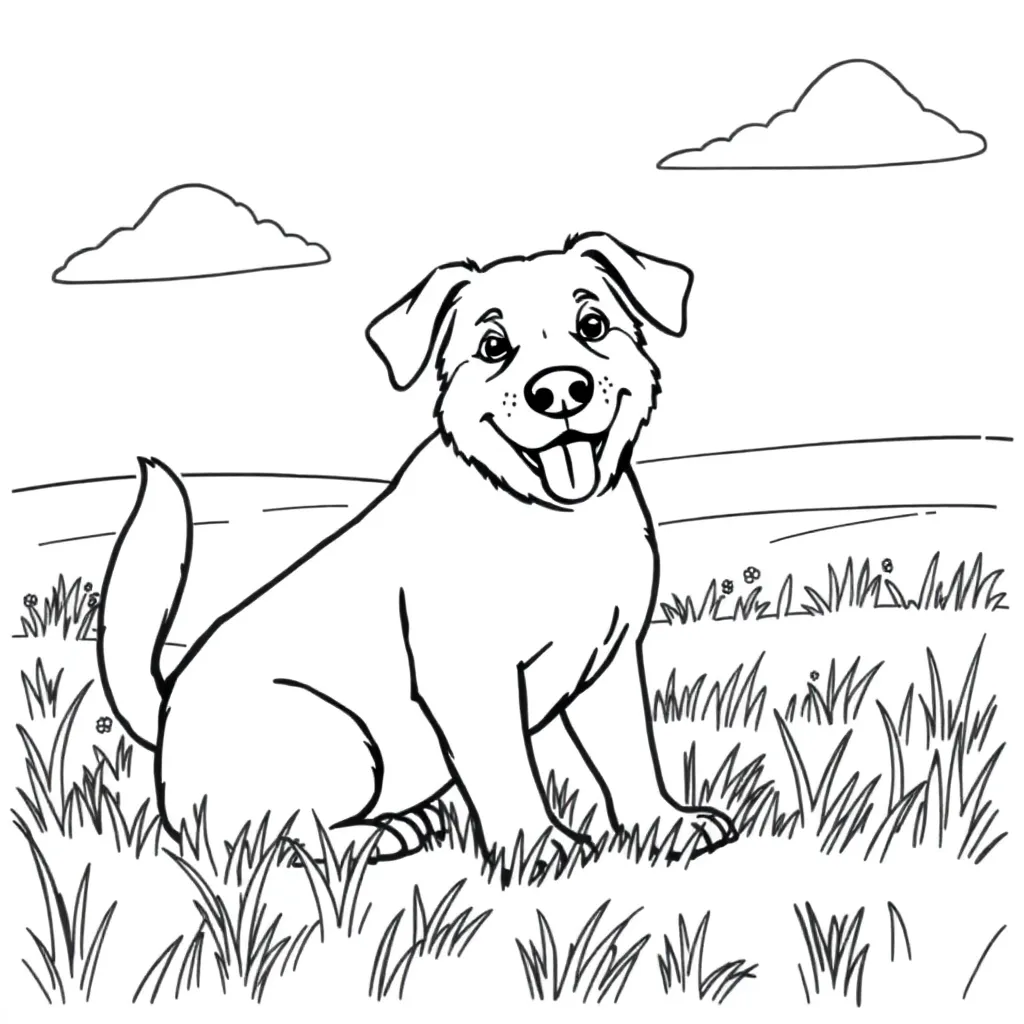 Dog coloring page
