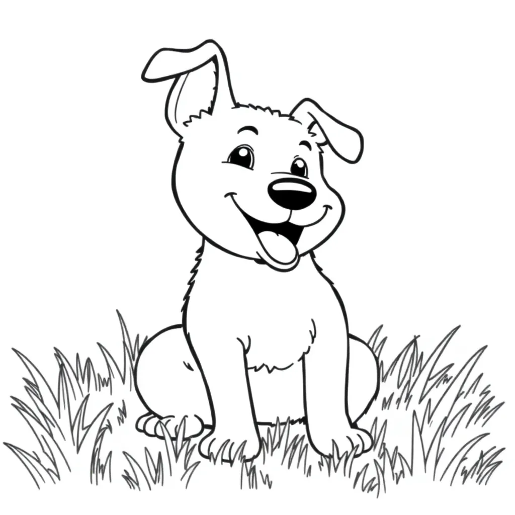 Dog coloring page