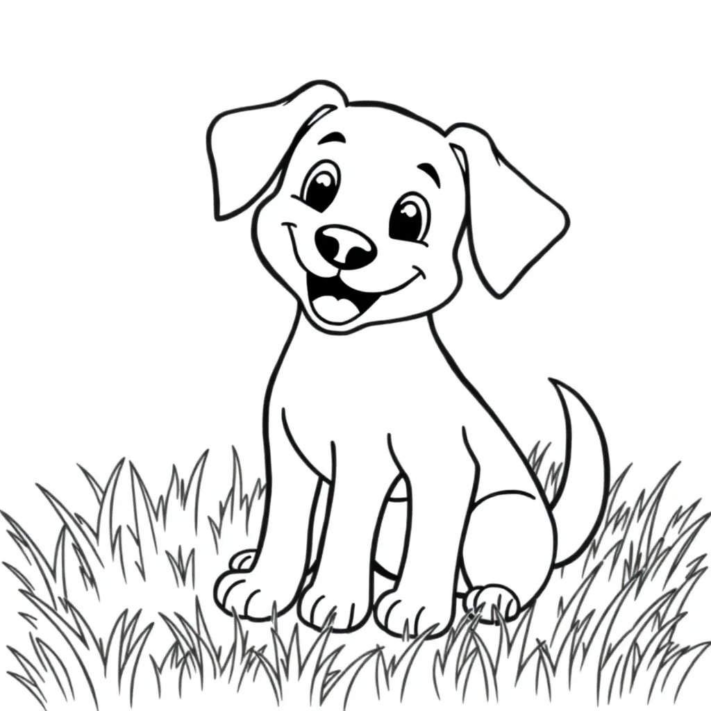 Dog coloring page