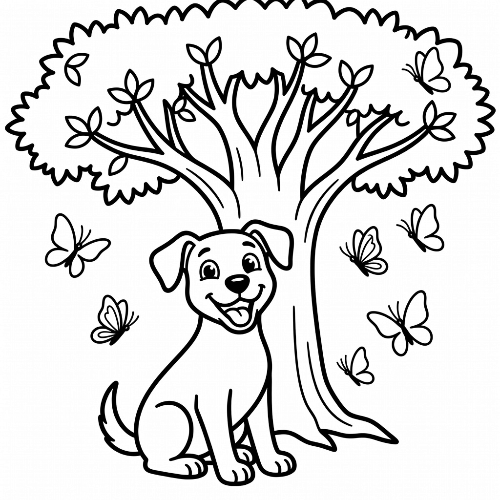 Dog coloring page