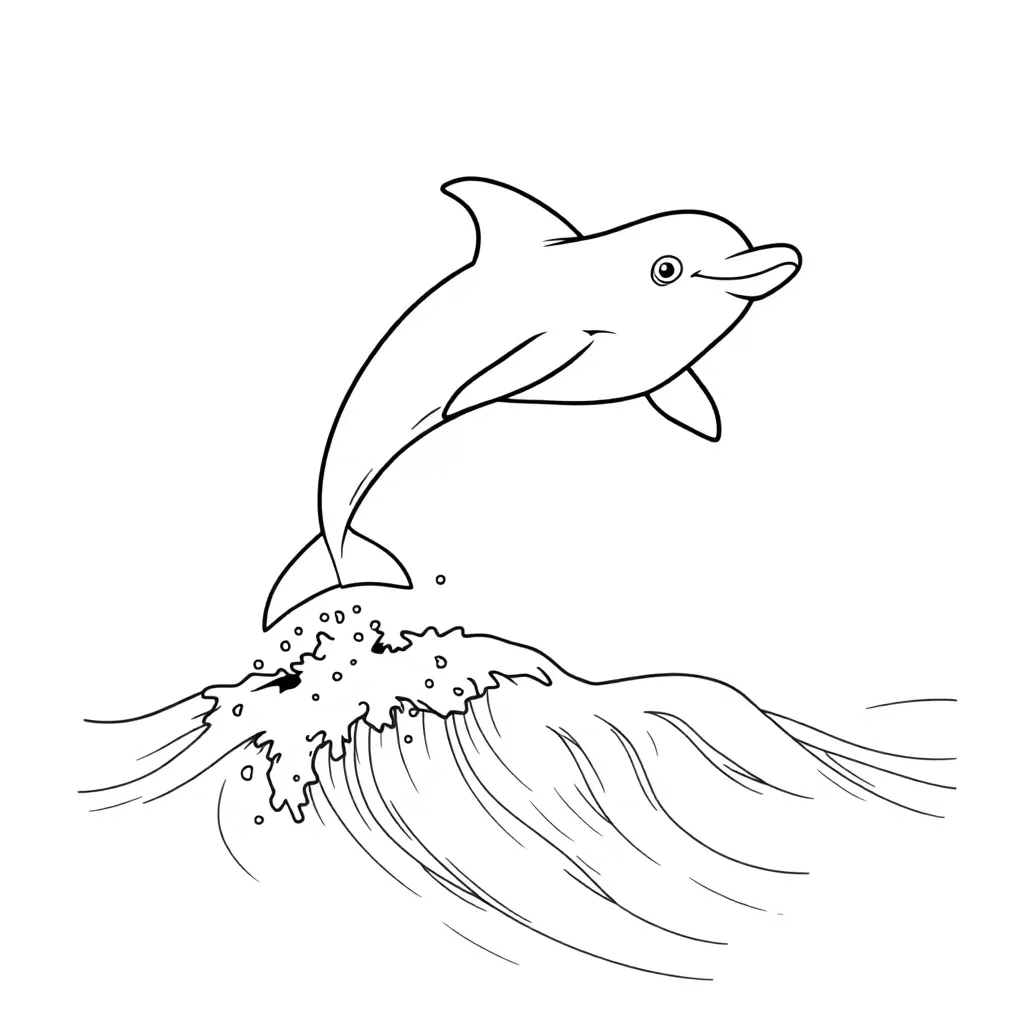 Dolphin coloring page