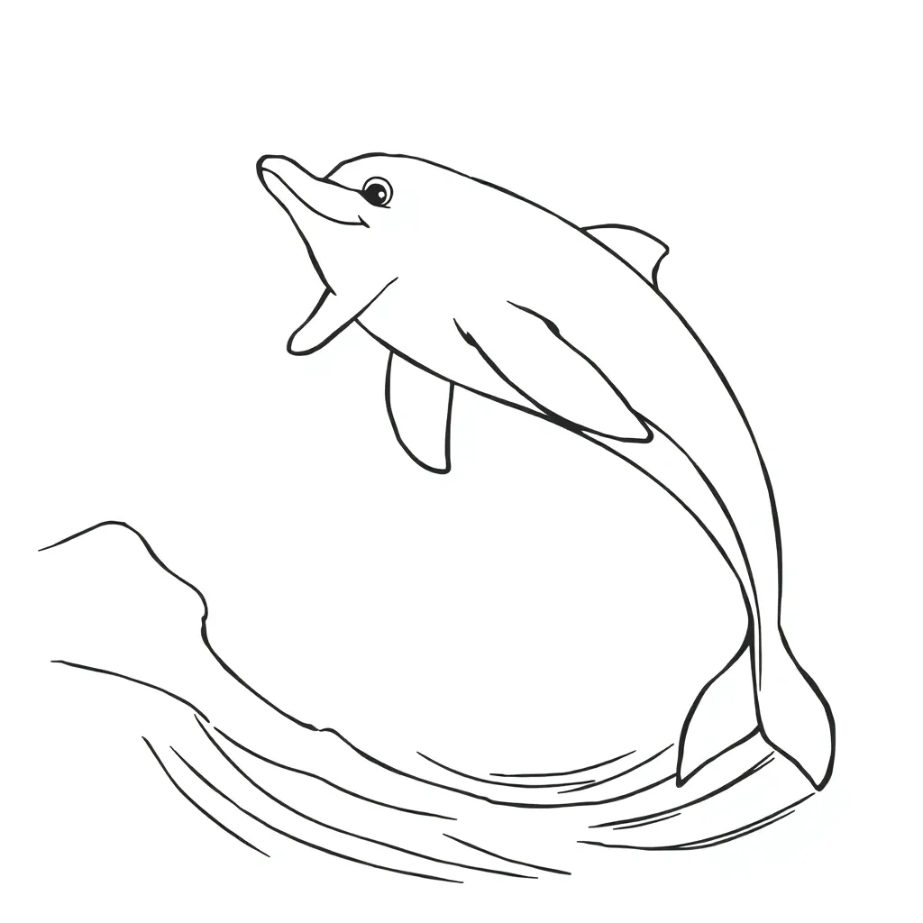 Dolphin coloring page