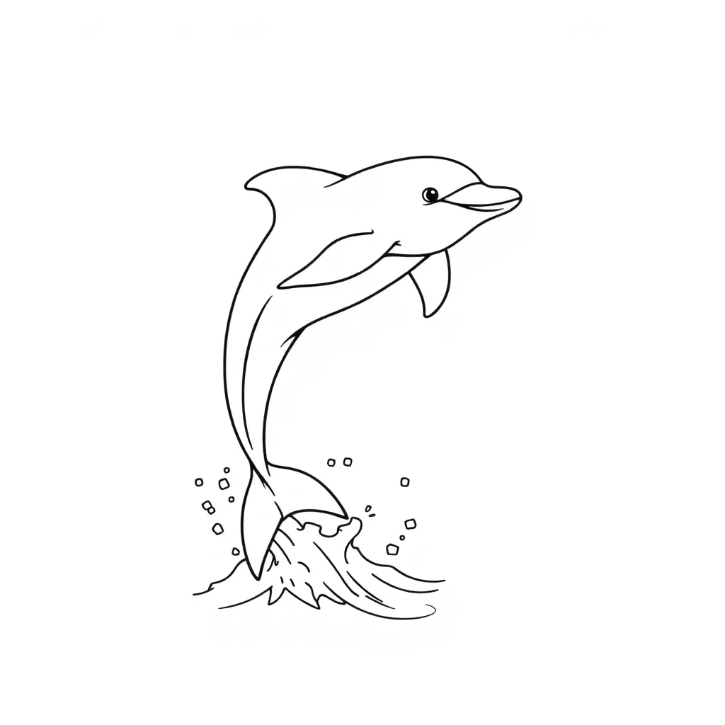 Dolphin coloring page