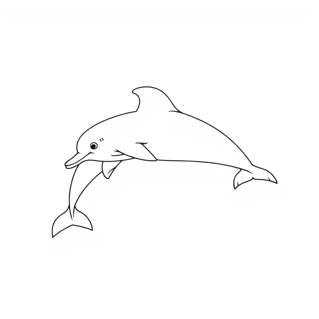 Dolphin coloring page