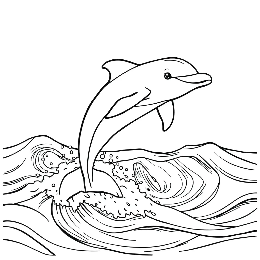 Dolphin coloring page