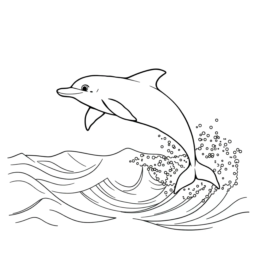 Dolphin coloring page