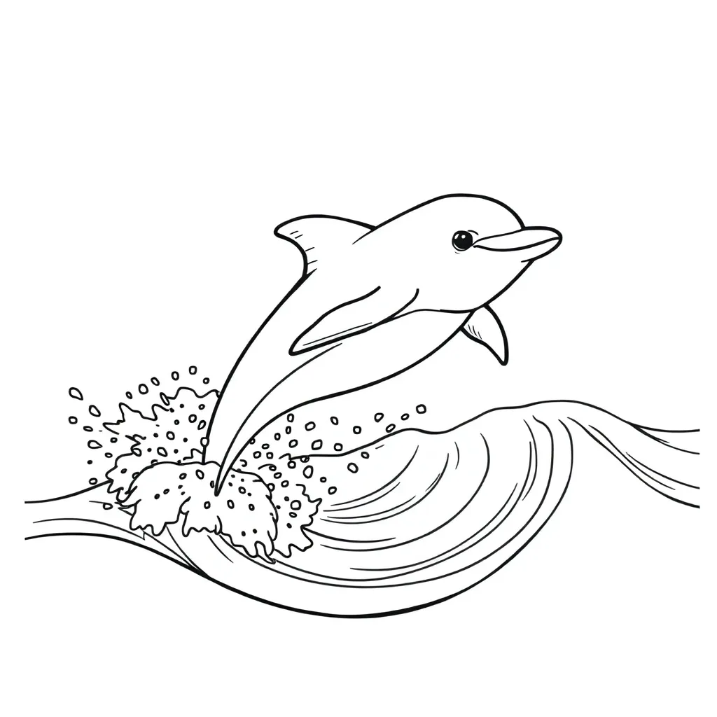 Dolphin coloring page