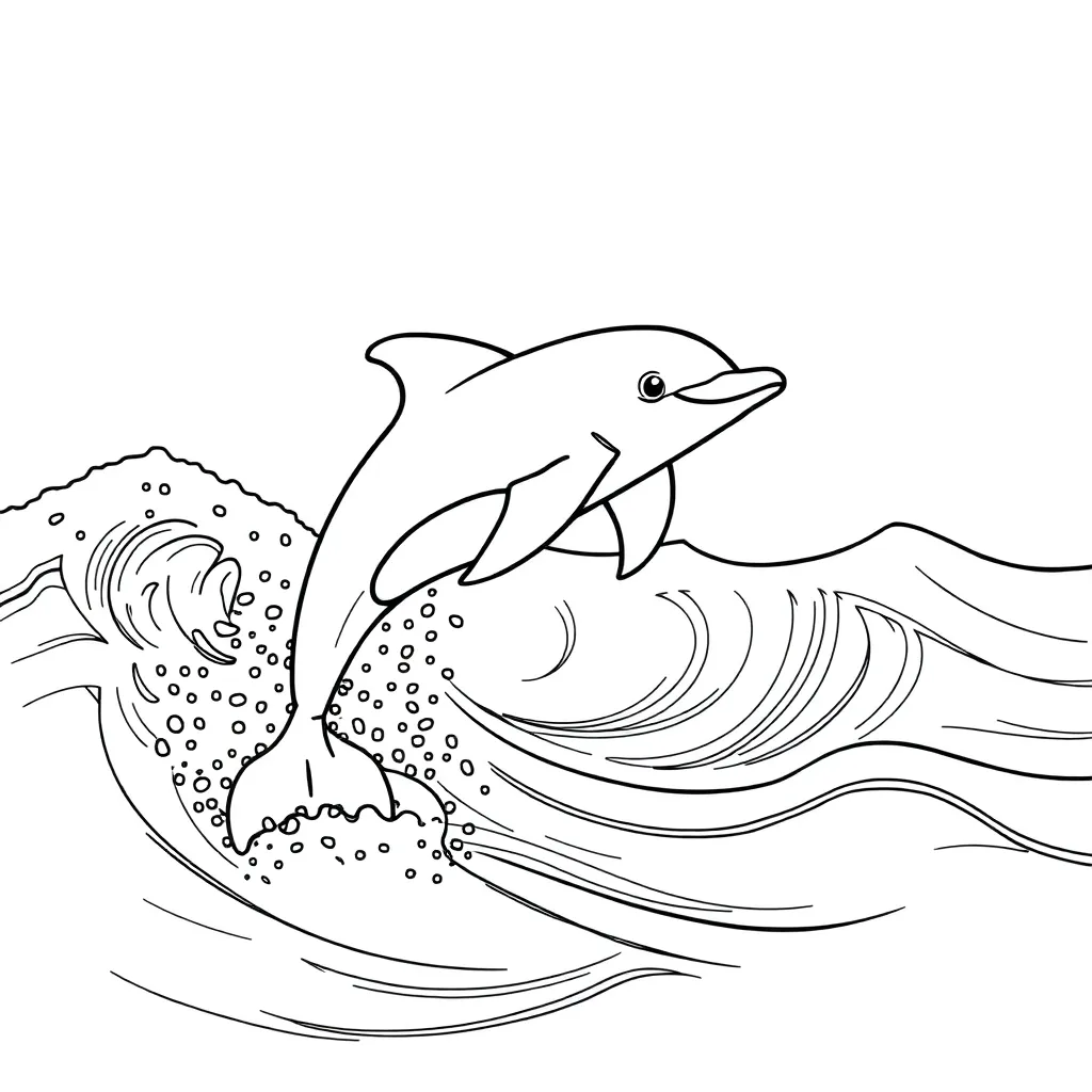 Dolphin coloring page