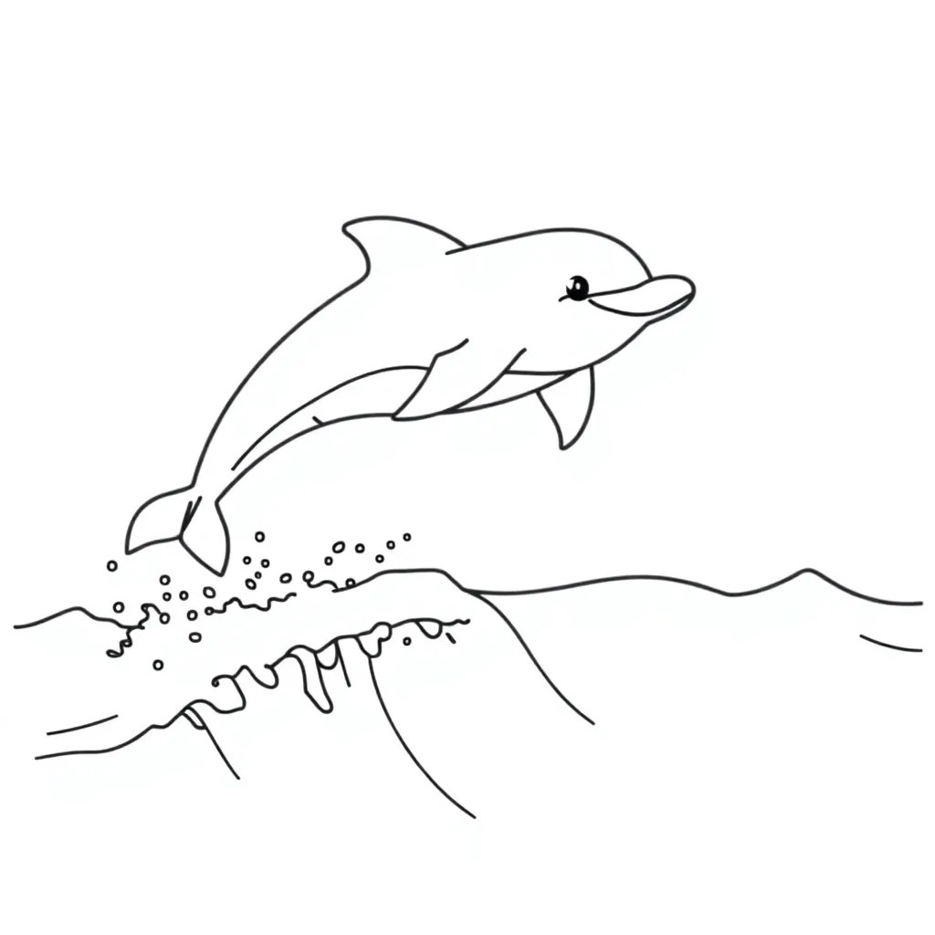 Dolphin coloring page