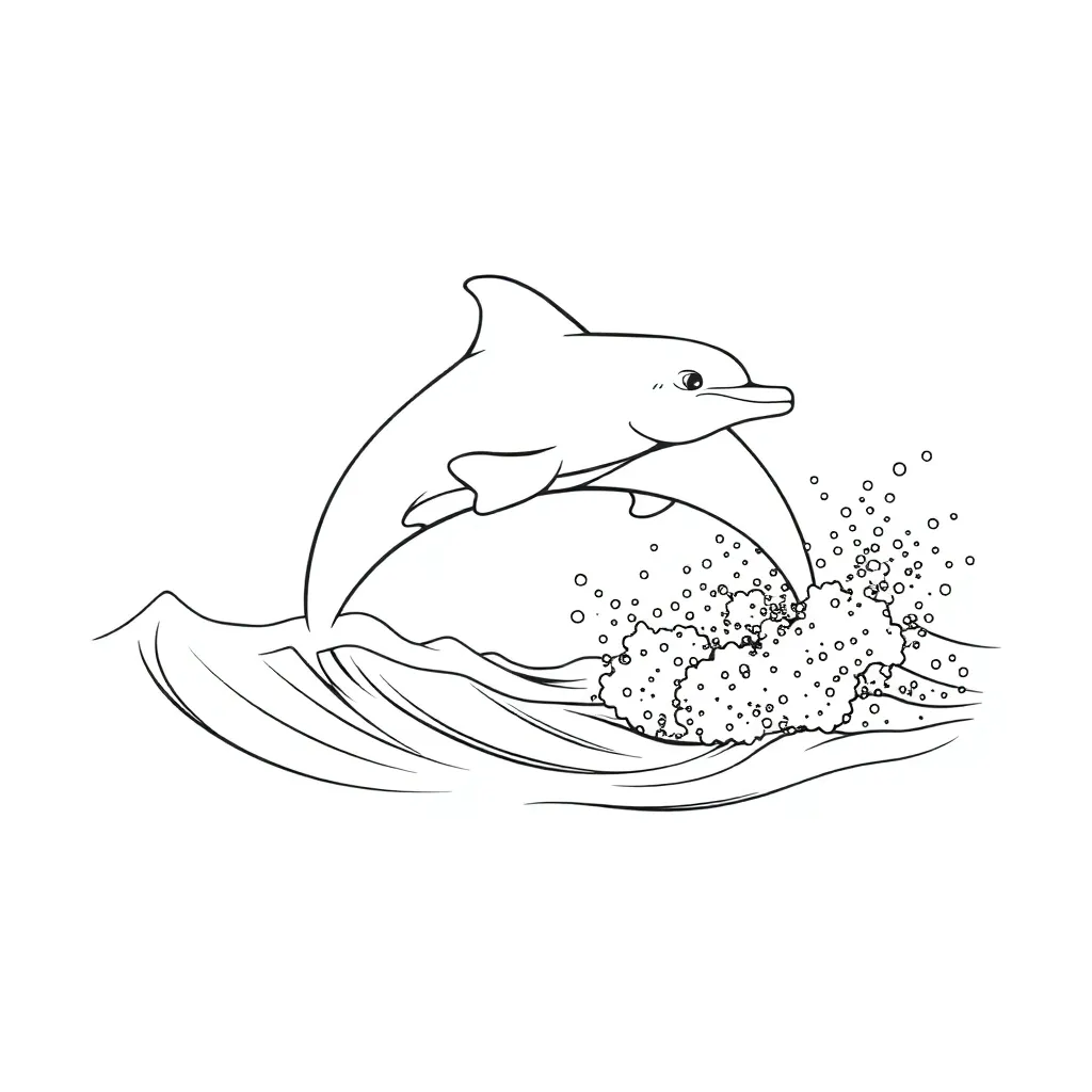 Dolphin coloring page