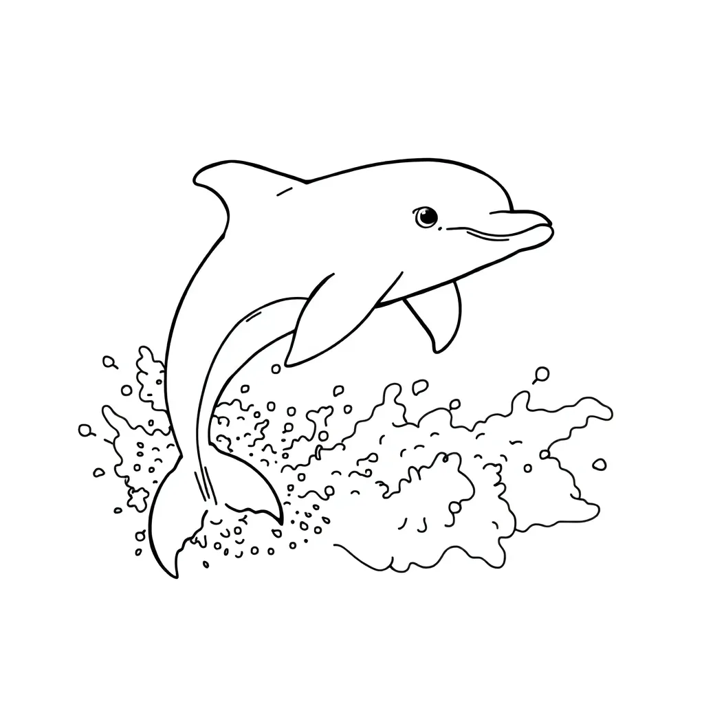 Dolphin coloring page