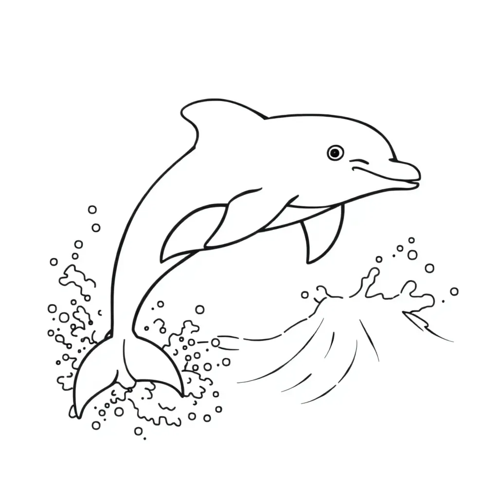 Dolphin coloring page
