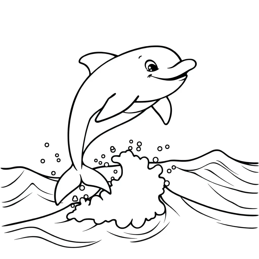 Dolphin coloring page