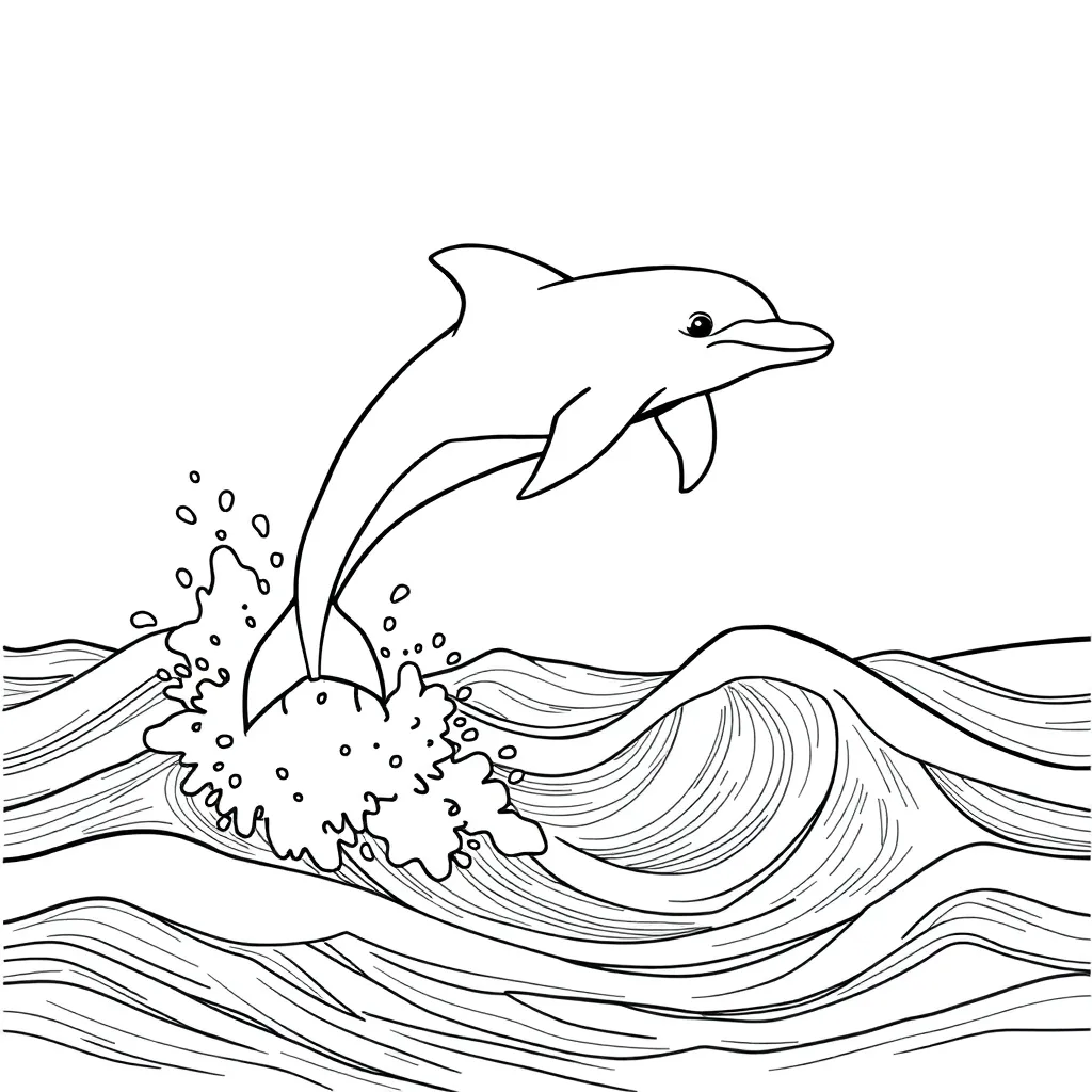 Dolphin coloring page