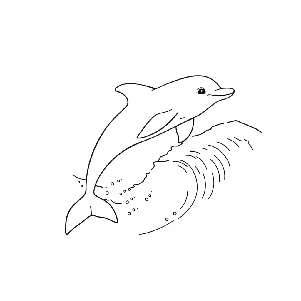 Dolphin coloring page