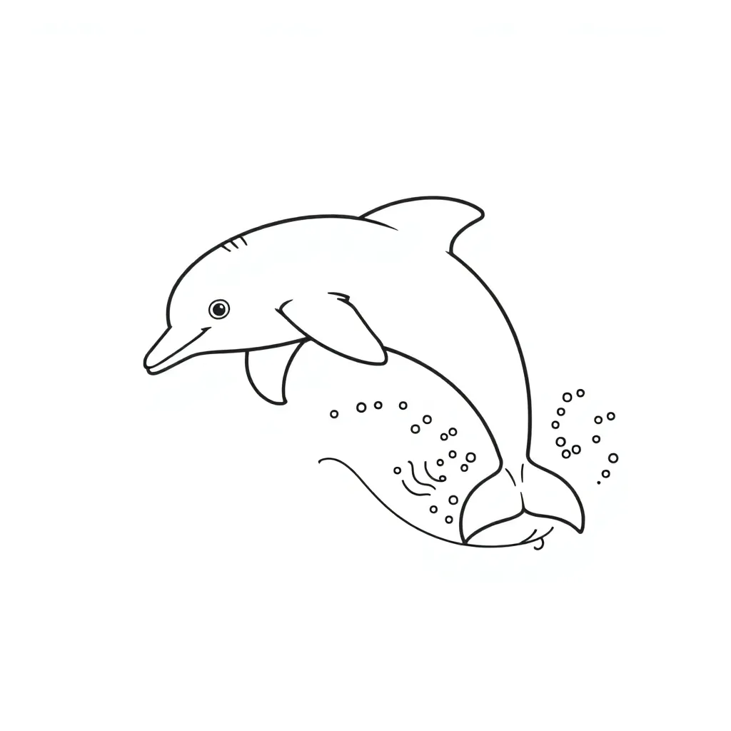 Dolphin coloring page