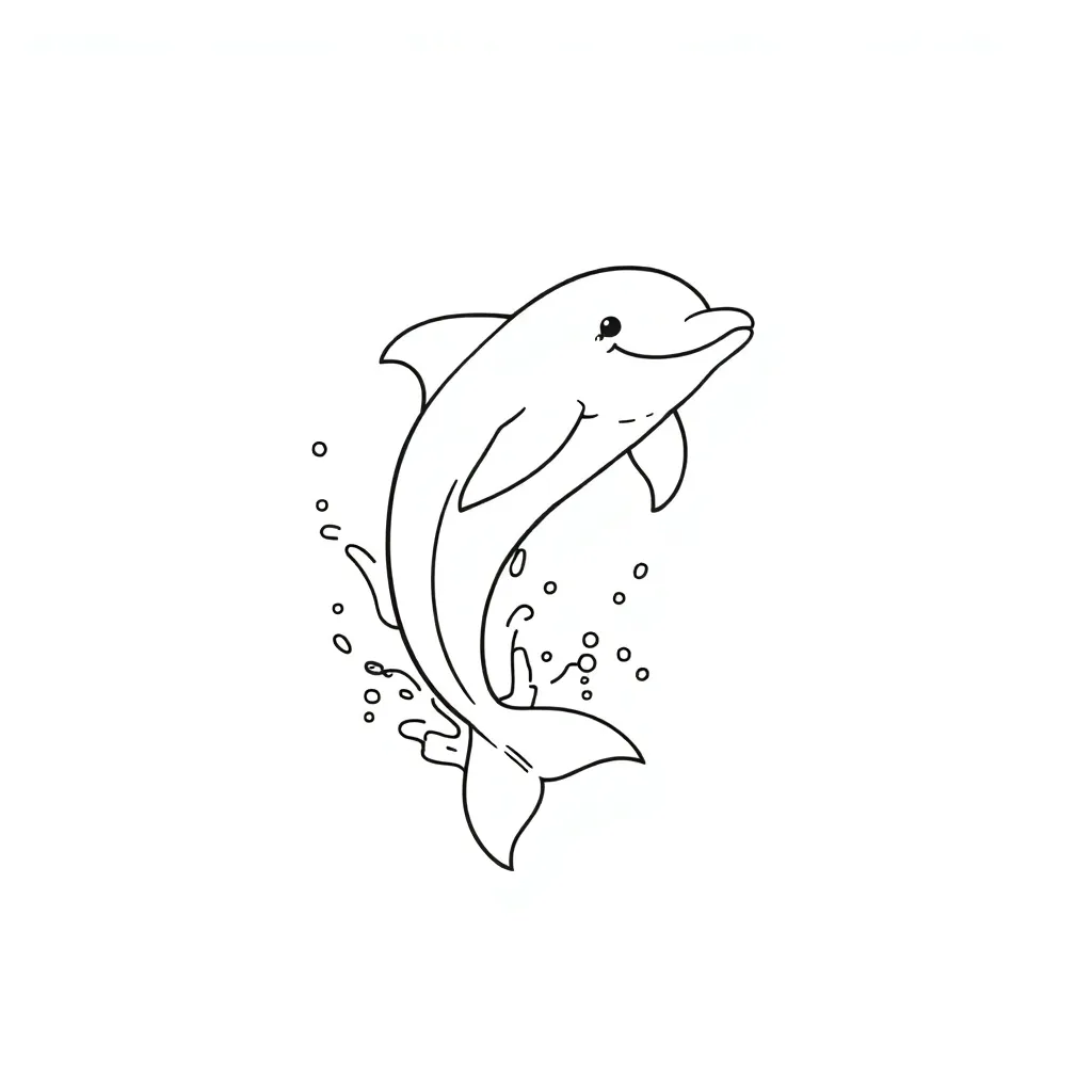 Dolphin coloring page