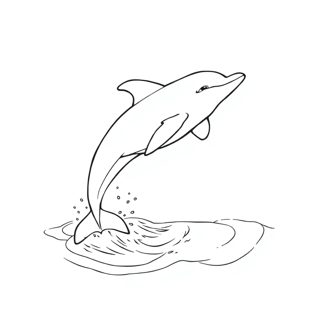Dolphin coloring page