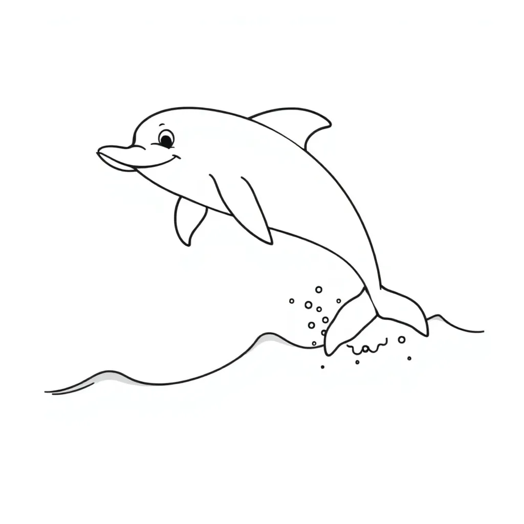 Dolphin coloring page