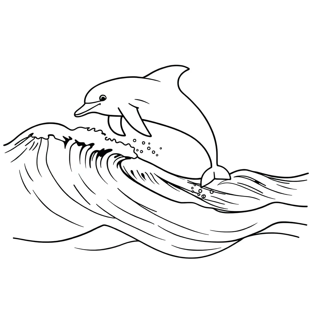 Dolphin coloring page