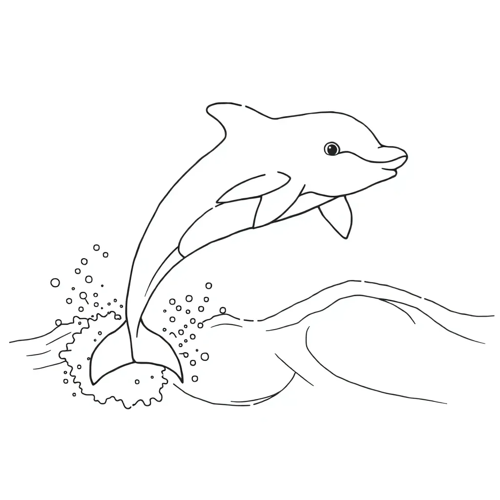 Dolphin coloring page