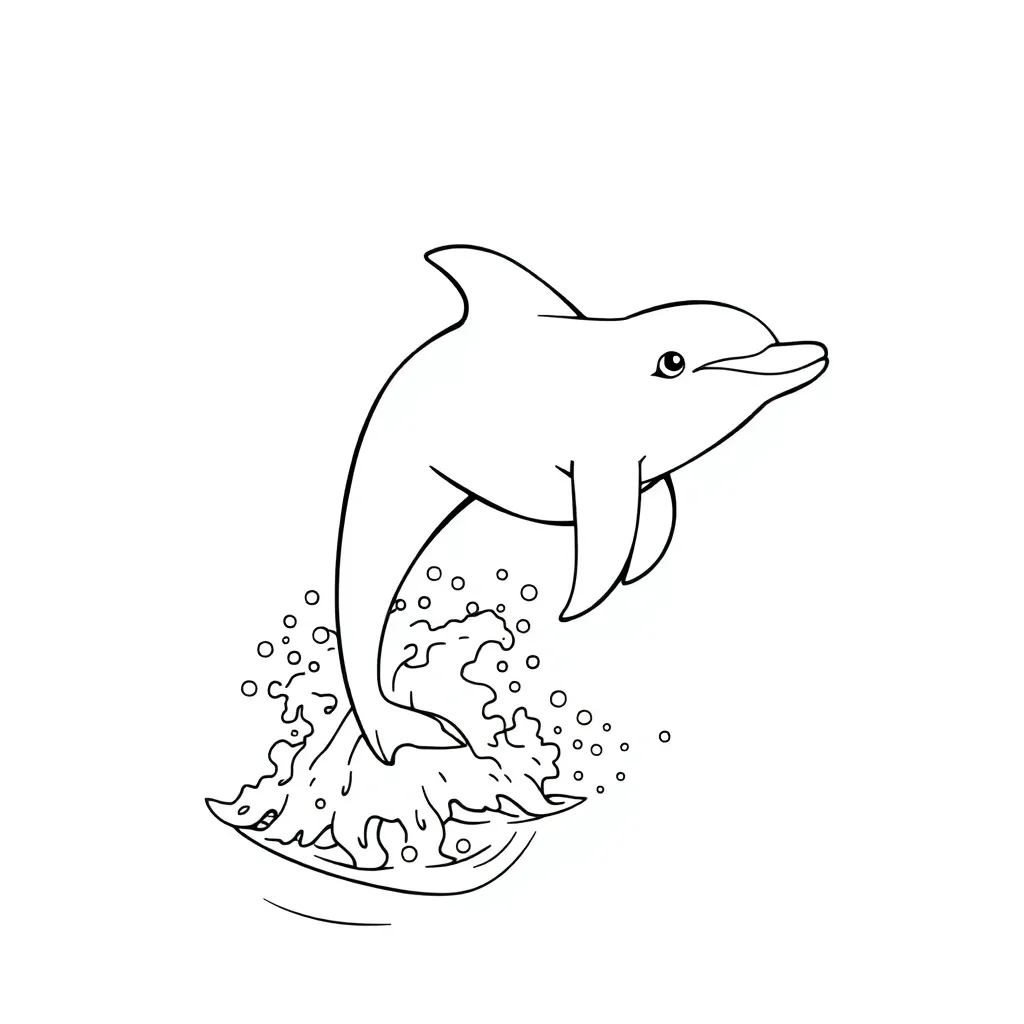 Dolphin coloring page