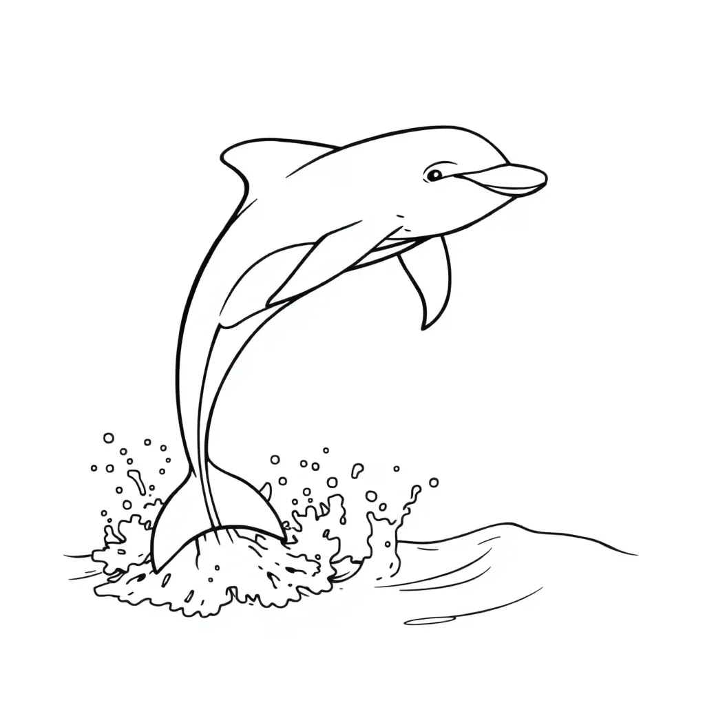Dolphin coloring page