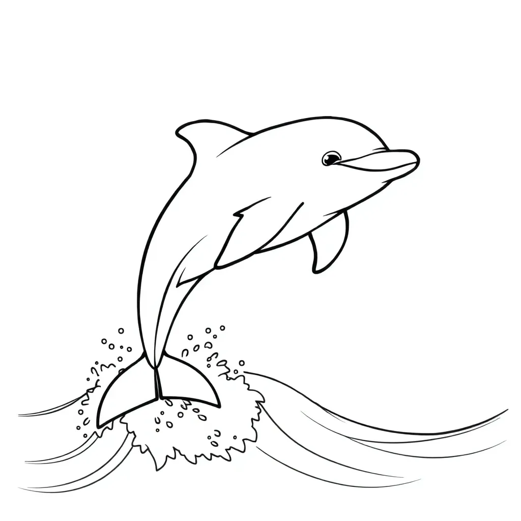 Dolphin coloring page