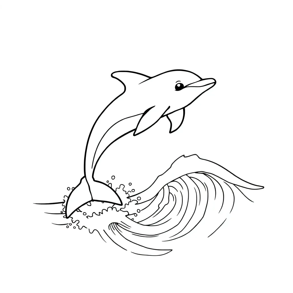 Dolphin coloring page