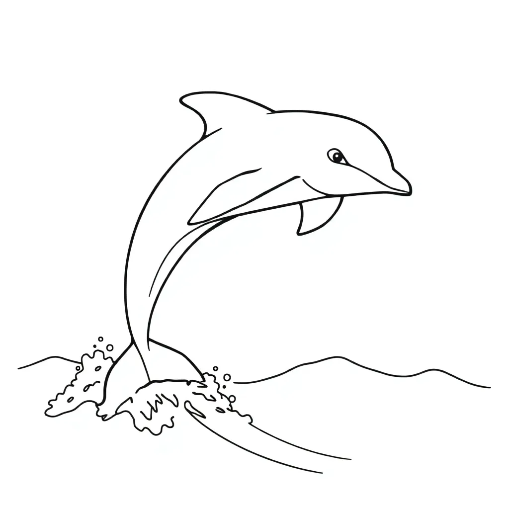 Dolphin coloring page